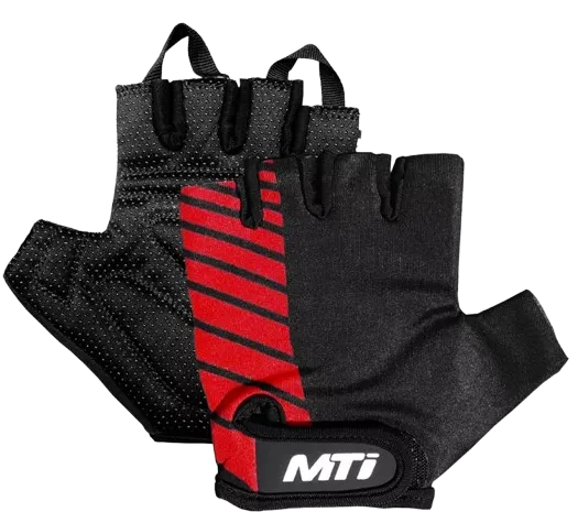 Guantes MTI Medio Dedo Rojo
